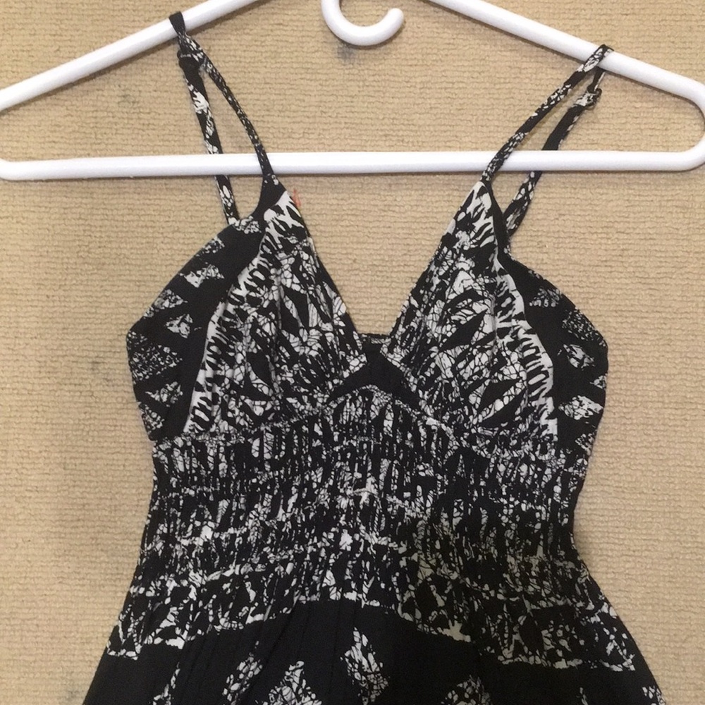 black and white AQUA tank dress